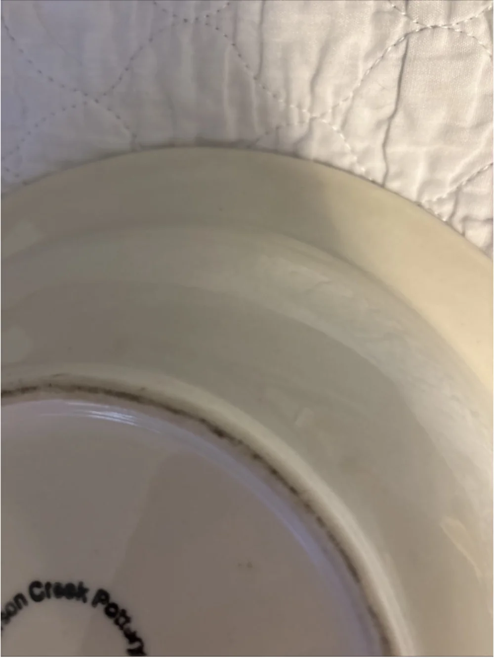 Vintage Emerson Creek Pottery Whimsical Angel Cat Bowl 1990s. (1098)